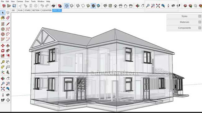 آموزش رندر، مدلسازی معماری اسکچ آپ SketchUp