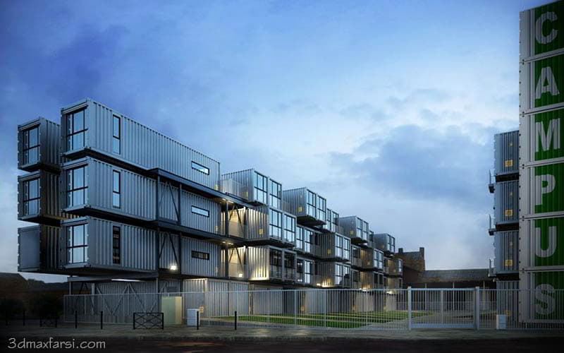 فایل نمونه آماده به رندر مخصوص طراحی خارجی Archexteriors