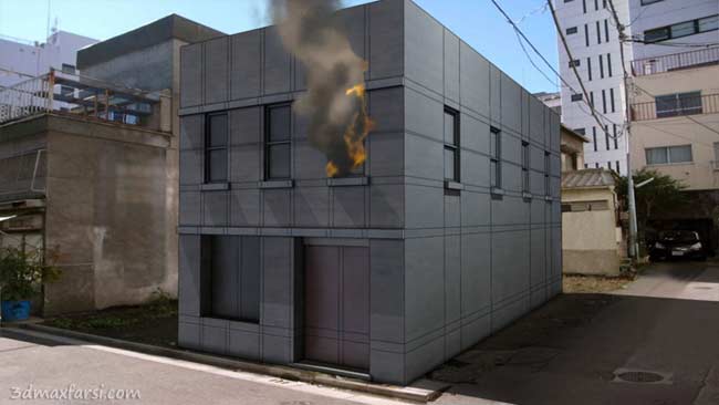 شبیه سازی آتش باد مه دود بخار سیستم های ذره ای تری دی مکس