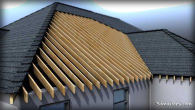 آموزش طراحی سقف شیبدار در رویت : مدلسازی سازه ترسیم و کشیدن سقف Modeling Roof Formations, Structures and Materials in Revit