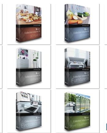 پکیج کامل مدل‌های سه بعدی آبجکت CGAxis 3D Models Collection