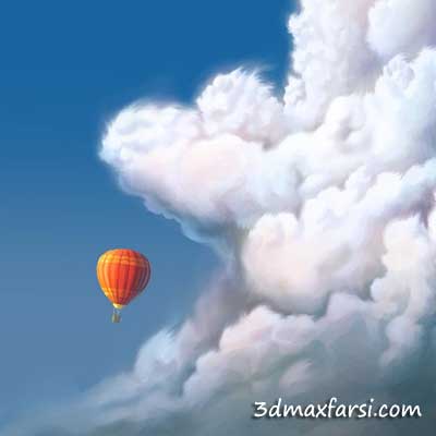 دانلود آموزش Drawing and Painting Clouds for Digital Illustration