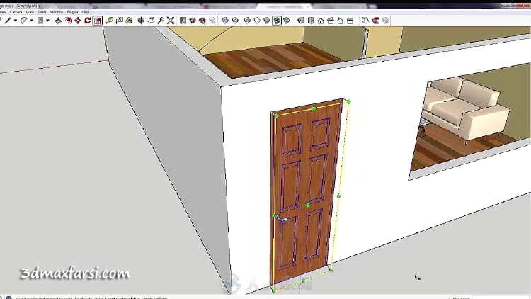 مبلمان رندر داخلی اسکچاپ