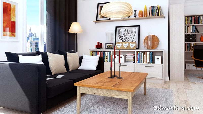 مدلسازی معماری Editable poly 3ds max