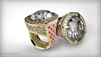 دانلود آموزش Modeling a Cocktail Ring in Rhino