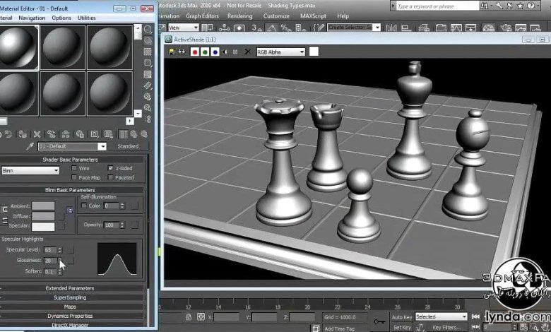 آموزش ساخت متریال و تکسچر تری دی مکس Textures and Materials in 3ds max mental ray