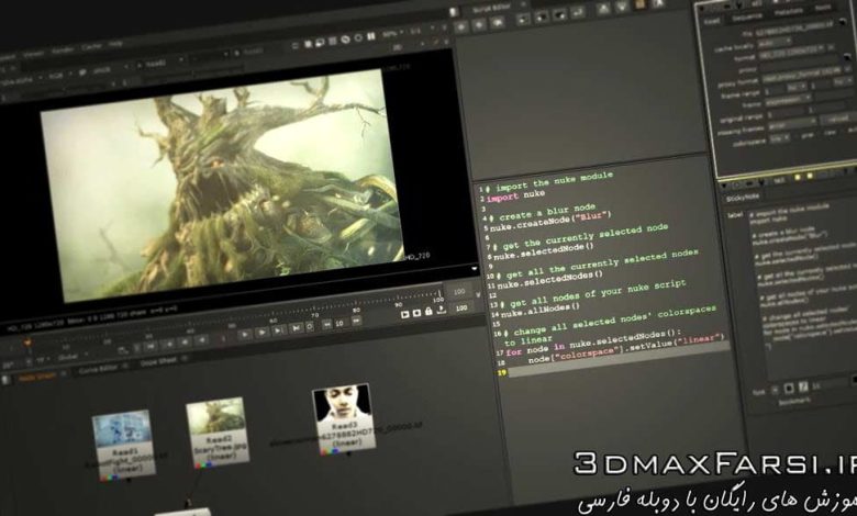 ویدئو آموزشی توسعه ابزار پیتون نوک Python Tools NUKE