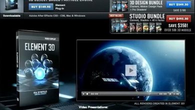دانلود آموزش پلاگین المنت تری دی افترافکت After Effects Element 3D