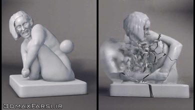 آموزش شبیه سازی افکت برخورد گلوله و خرد شدن مایا Bullet Physics Maya