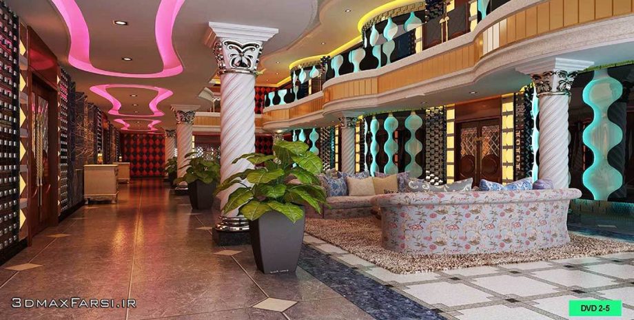 مجموعه آبجکت و صحنه آماده سه بعدی کلاسیک Vray 3ds max - تصویر 6