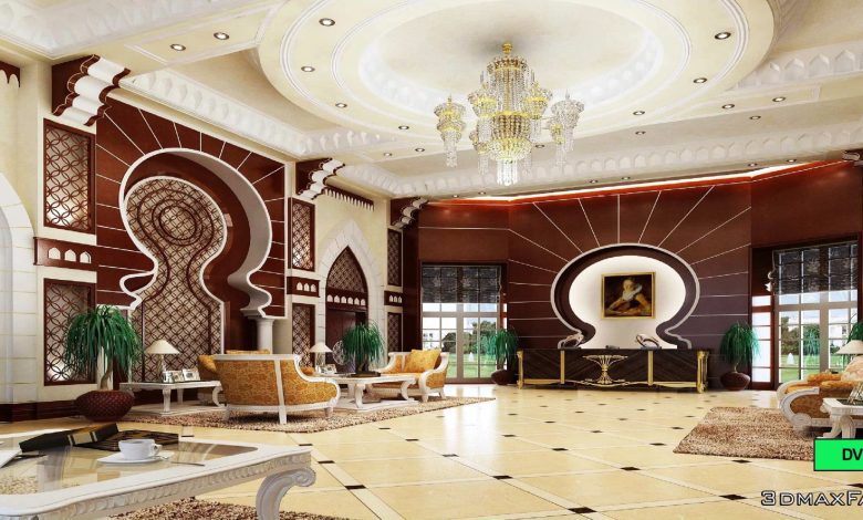 آبجکت صحنه آماده سه بعدی ویری تری دی مکس Global Masterwork - Model Base Of Decoration