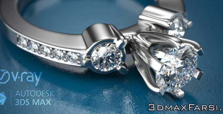 کتاب آموزش رندرگیری جواهرات Pdf پلاگین ویری Render jewelry Vray 3