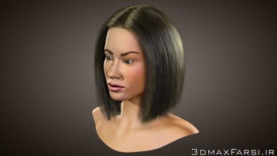 آموزش شبیه سازی ساخت مو کاراکتر انسان 3ds Max ZBrush Hair Farm
