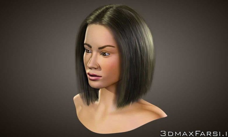آموزش شبیه سازی ساخت مو کاراکتر انسان 3ds Max ZBrush Hair Farm