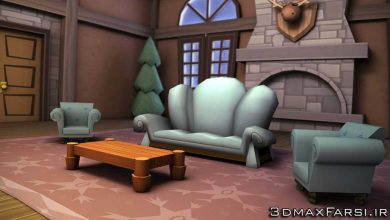 دانلود آموش Modeling Texturing Low Poly Game Environment Maya