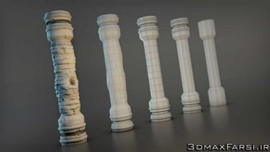 آموزش مدلسازی حجاری بهینه مادباکس تریدی مکس 3ds Max Mudbox