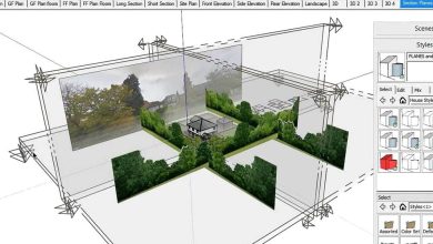 آموزش خروجی گرفتن از مدل اسکچاپ: برش نما پلان SketchUp Architecture LayOut