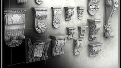 دانلود رایگان مدل سه بعدی سرستون کلاسیک 3D Max Mouldings