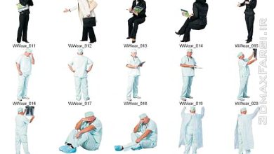 دانلود پرسوناژ اشخاص در حال کار بیزینس 2D Viz Images People Workwear