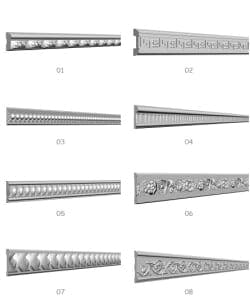 دانلود رایگان پکیج نماسازی تری دی سبک رومی ویری Decorative Gypsum 3D Models