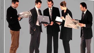 تصاویر دو بعدی انسان برای پست پروداکشن فتوشاپ Dosch Design People Business