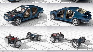 دانلود رایگان آبجکت ماشین سه بعدی جزئیات بالا تری دی مکس DOSCH 3D Car Details