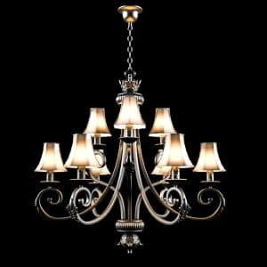 دانلود آبجکت لوستر کلاسیک تری دی مکس 3DDD - Classic Ceiling Lamp