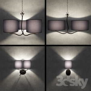 دانلود رایگان آبجکت لوستر روشنایی کلاسیک تری دی مکس ویری