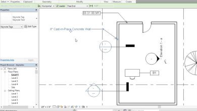 آموزش ساخت غالب آماده رویت : اندازه گذاری متن نویسی تنظیم فونت Revit templates