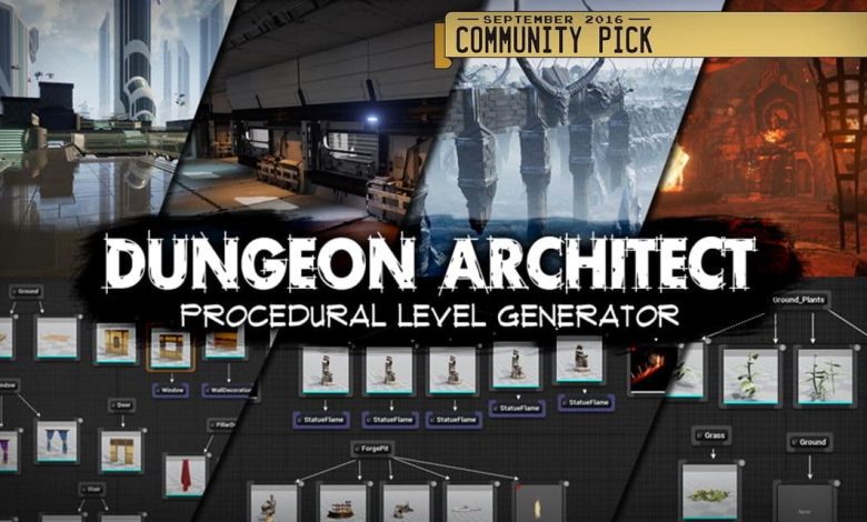 دانلود پلاگین آنریل انجین: طراحی مرحله لول Dungeon Architect Unreal Engine
