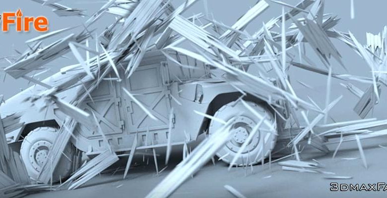 دانلود پلاگین ری فایر تری دی مکس تخریب خرد شدن تصادف انفجار RayFire
