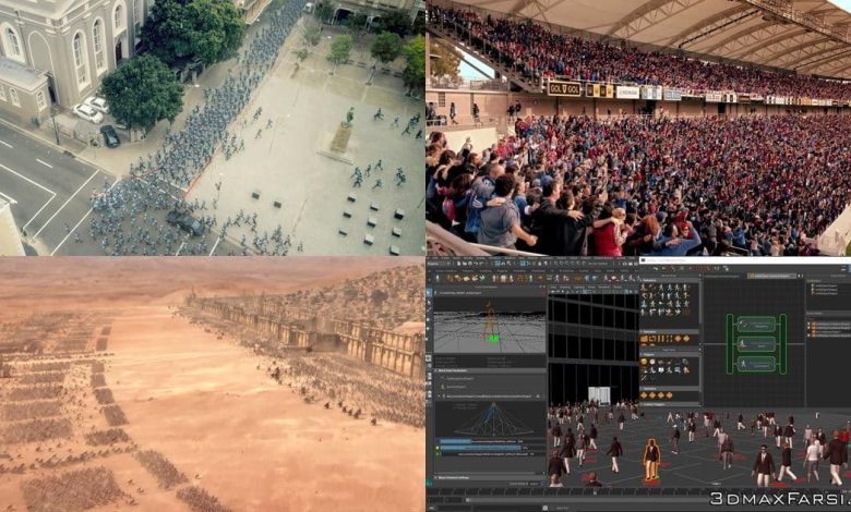 دانلود پلاگین شبیه ساز جمعیت مایا Golaem Crowd maya plugin کاراکتر انسان انیمیشن سازی