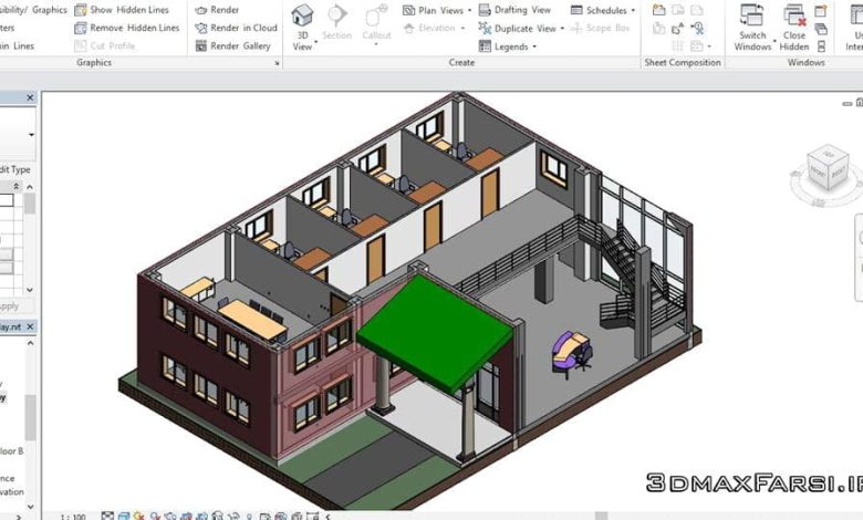 دانلود آموزش رویت معماری : صفر تا صد لیندا مقدماتی پیشرفته لیندا Revit 2017 architectural design