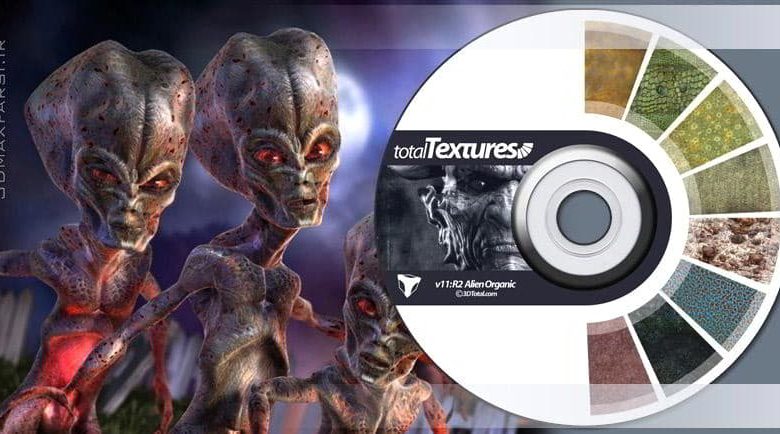 دانلود متریال تکسچر کاراکتر انسان فانتزی Total Textures V11:R2 - Alien Organic