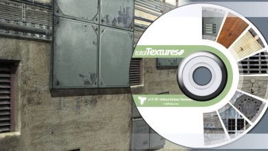 دانلود پکیج متریال تکسچر برای رندر شهری بیرونی رندر های خارجی Total Textures Urban Extras