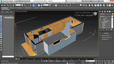 آموزش فارسی وارد کردن فایل اسکچاپ به تریدی مکس تبدیل انتقال