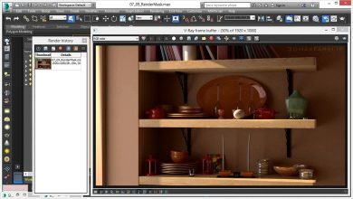 آموزش فارسی پرهیز از رندرگیری مجدد ترفند های پلاگین ویری Vray Render mask
