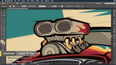 مرور برسی اسناد ادوبی ایلوستریتور Illustrator cc آموزش مبتدی ایلاستریتر گردش داکیومنت