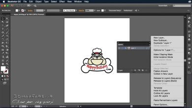 آموزش فارسی پنل لایه ادوبی ایلاستریتر Illustrator CC Layers panel