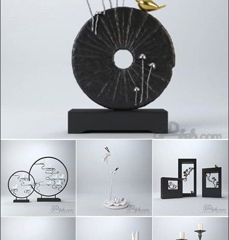 دانلود مدل سه بعدی ست دکوری 3Darcshop Decorations 1-100 Models