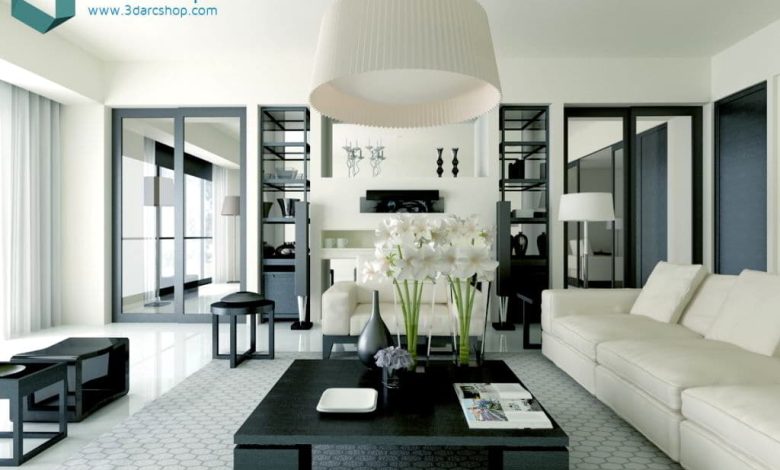 دانلود رایگان مدل سه بعدی فضای داخلی 3Darcshop Scenes 3Darcinterior 3DS Max