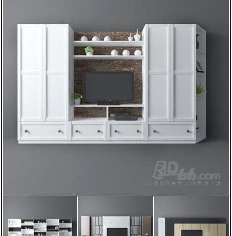 مدل سه بعدی ست میز تلویزیون 3Darcshop - TV & Media Furniture 01-114