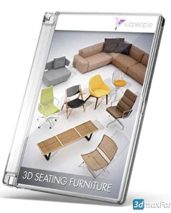 آبجکت آماده مدل صندلی و مبلمان مدرن وکلاسیک  Viz-People 3D Seating Furniture