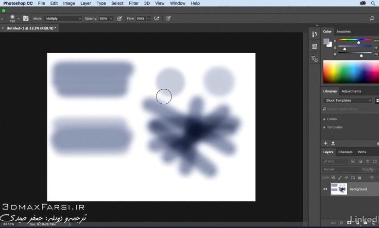 آموزش اضافه کردن براش به فتوشاپ Photoshop Brush