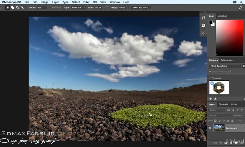 آموزش برش اتوماتیک عکس در فتوشاپ Photoshop crop tool