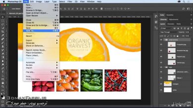 آموزش گروه بندی لایه های فتوشاپ به زبان فارسی photoshop layer group