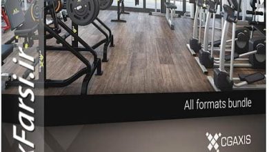 دانلود مدل سه بعدی آبجکت سالن باشگاه بدنسازی، تجهیزات لوازم ورزشی CGAxis Models 3D Gym Equipment