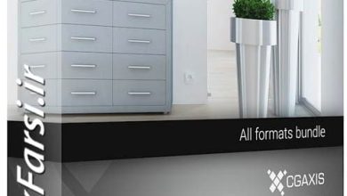 مدل سه بعدی گلدان دکوری فانتزی دیواری CGAxis Models 3D Plants IV Volume 60