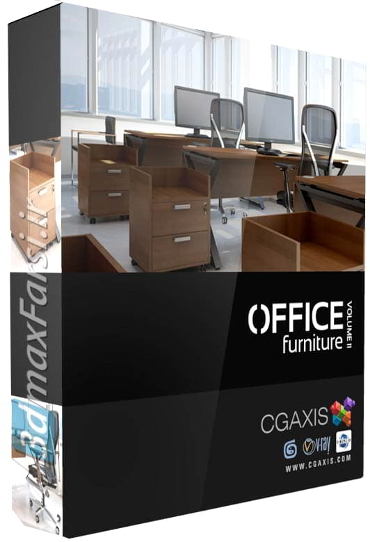 دانلود آبجکت میز و صندلی CGAxis Models Office Furniture 3d max vray