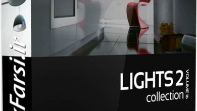 دانلود آبجکت چراغ خواب و آباژور تری دی مکس ویری CGAxis Models Lights II
